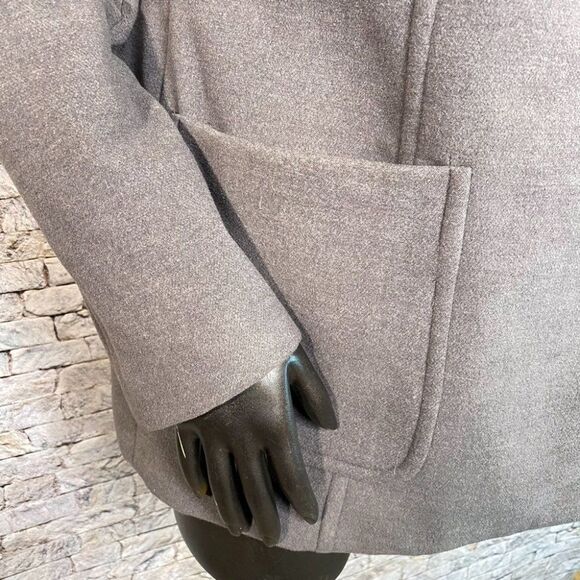 Style and Co. Double Breasted Pea Coat Size Small Button Down Gray Pocket - Picture 5 of 7